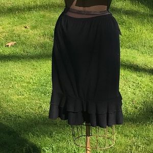 3/$25 💜Girls XL black skirt with ruffled bottom